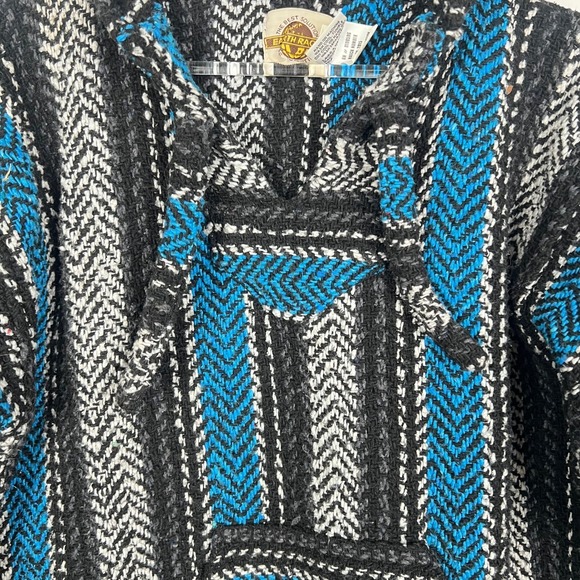 Earth Ragz Baja Oversized Hoodie XL M L Pullover Beach Surf Black White M L - Picture 8 of 11